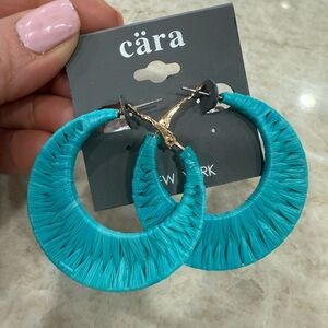 Cara Turquoise Hoop Earrings